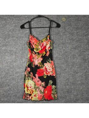chinese dress ladies Elara Brown Mesh Beaded Maxi Dress
